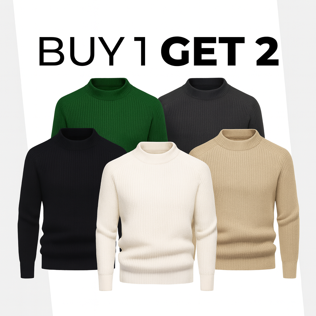 [1 KAUFEN, 2 BEKOMMEN] Baumwoll-Rundhalspullover RL