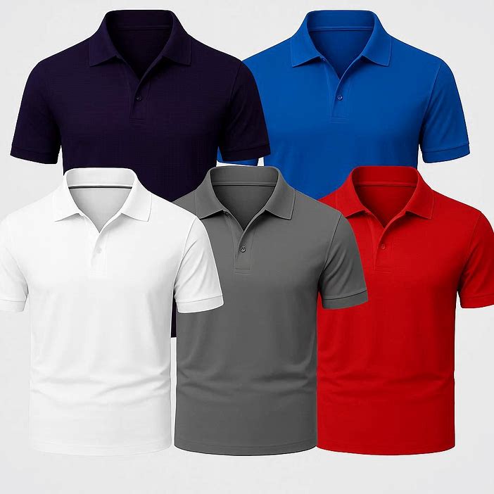 [KAUF 3, ERHALTE 5] Premiere Polo-Shirt-Set – 5 Premium-Polos